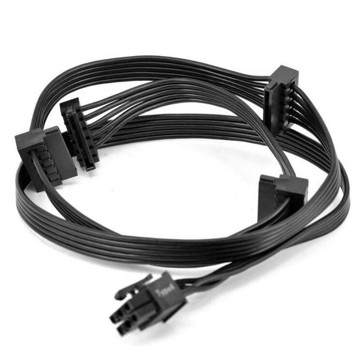 Gintai Austausch des SATA-Laufwerkskabels für Corsair hx1200 RM1000X RM850X RM750X 6-Pin to 4x