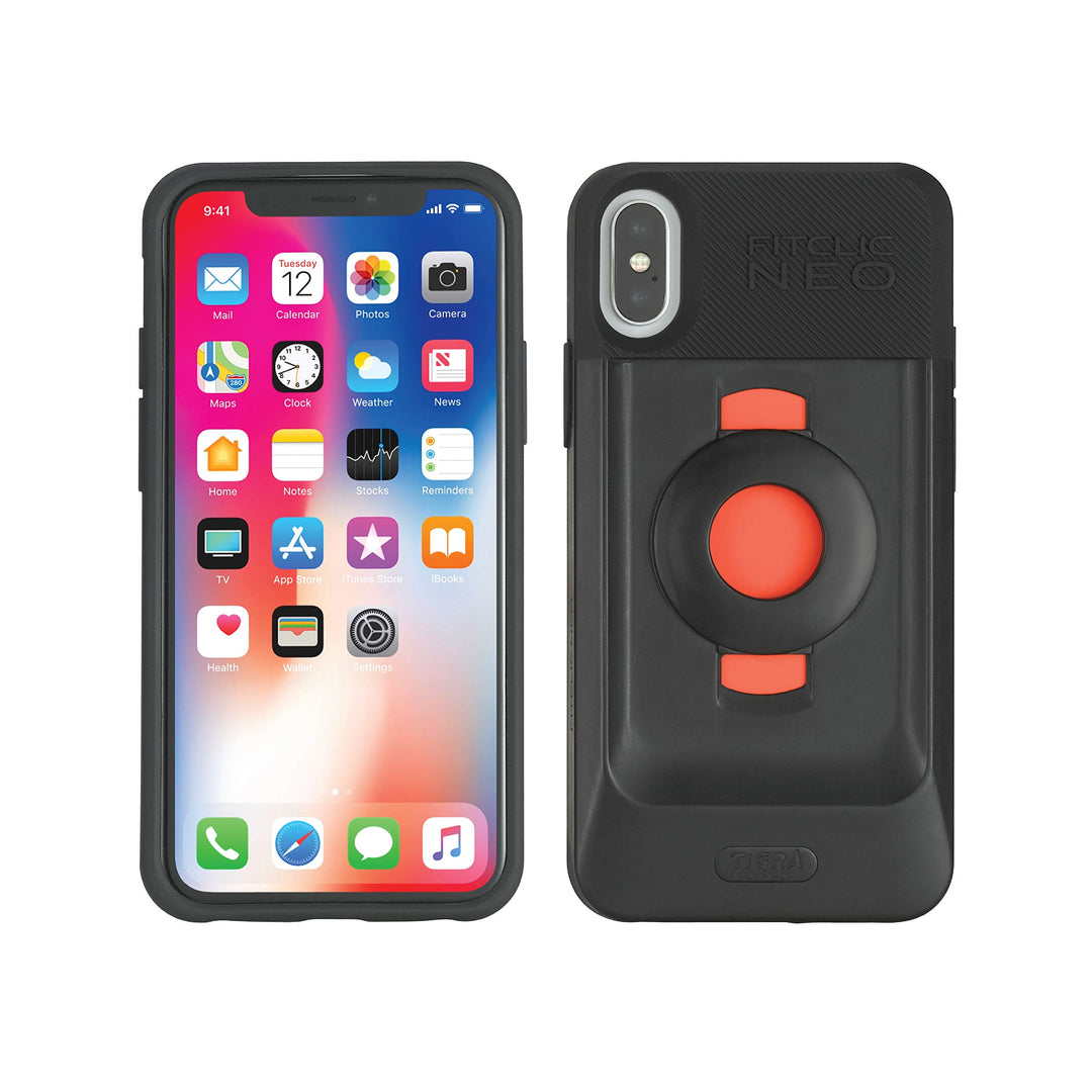 TIGRA SPORT FitClic Neo Magnetische Schutzhülle für Apple iPhone X, Schwarz, iPhone X