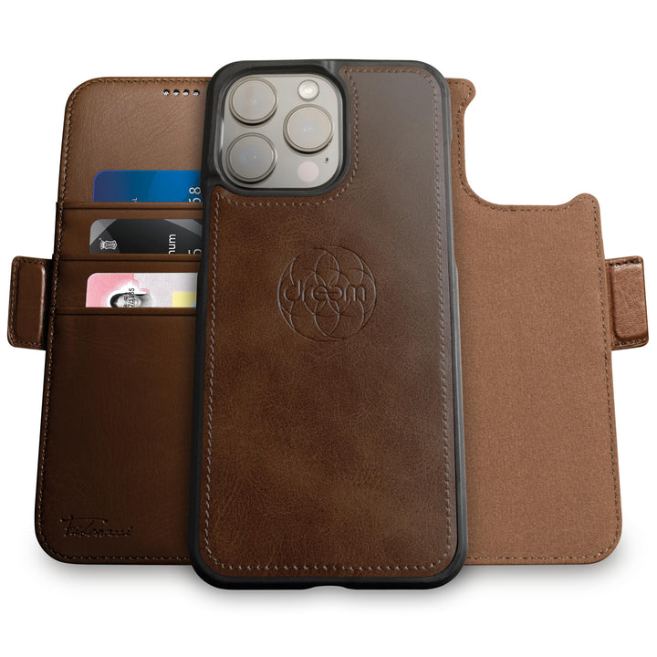Dreem Fibonacci iPhone 14 Pro Max Brieftaschen-Etui / 2-in-1 stossfestes Etui und abnehmbares Folio