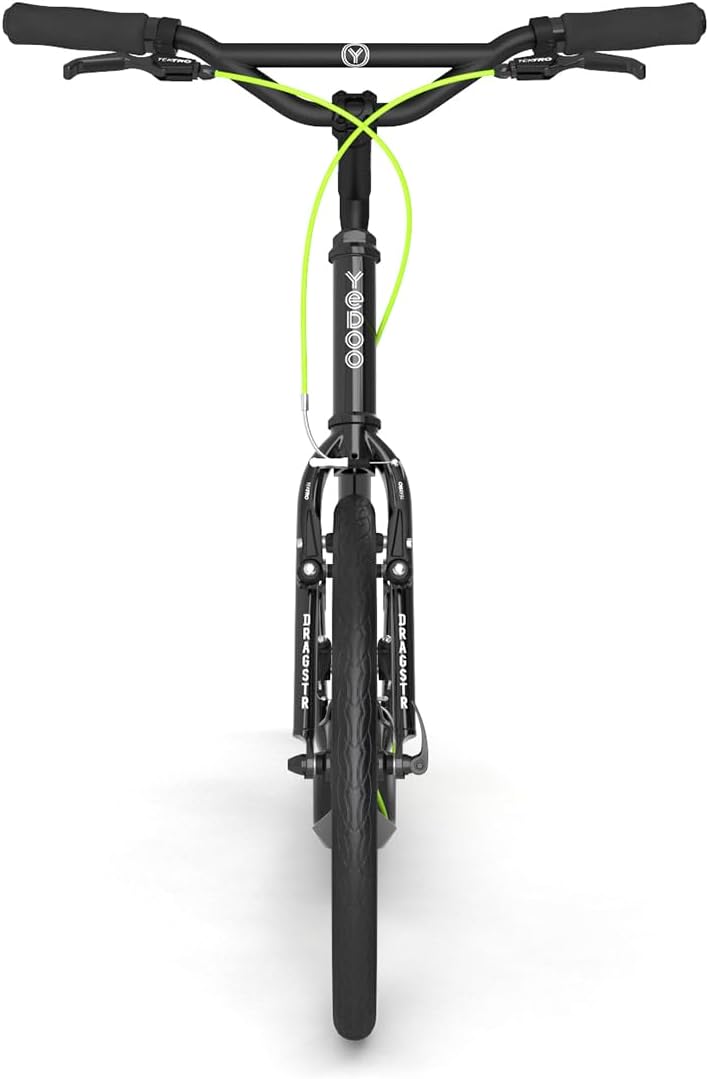 Yedoo Dragstr Tretroller - bis 150 kg, Kickscooter mit Luftreifen 20/20 - Roller Scooter für Erwachs