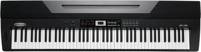 Classic Cantabile SP-150 BK Stagepiano SET inkl. Ständer (88 Soft-Touch Tasten, Anschlagdynamik, MID