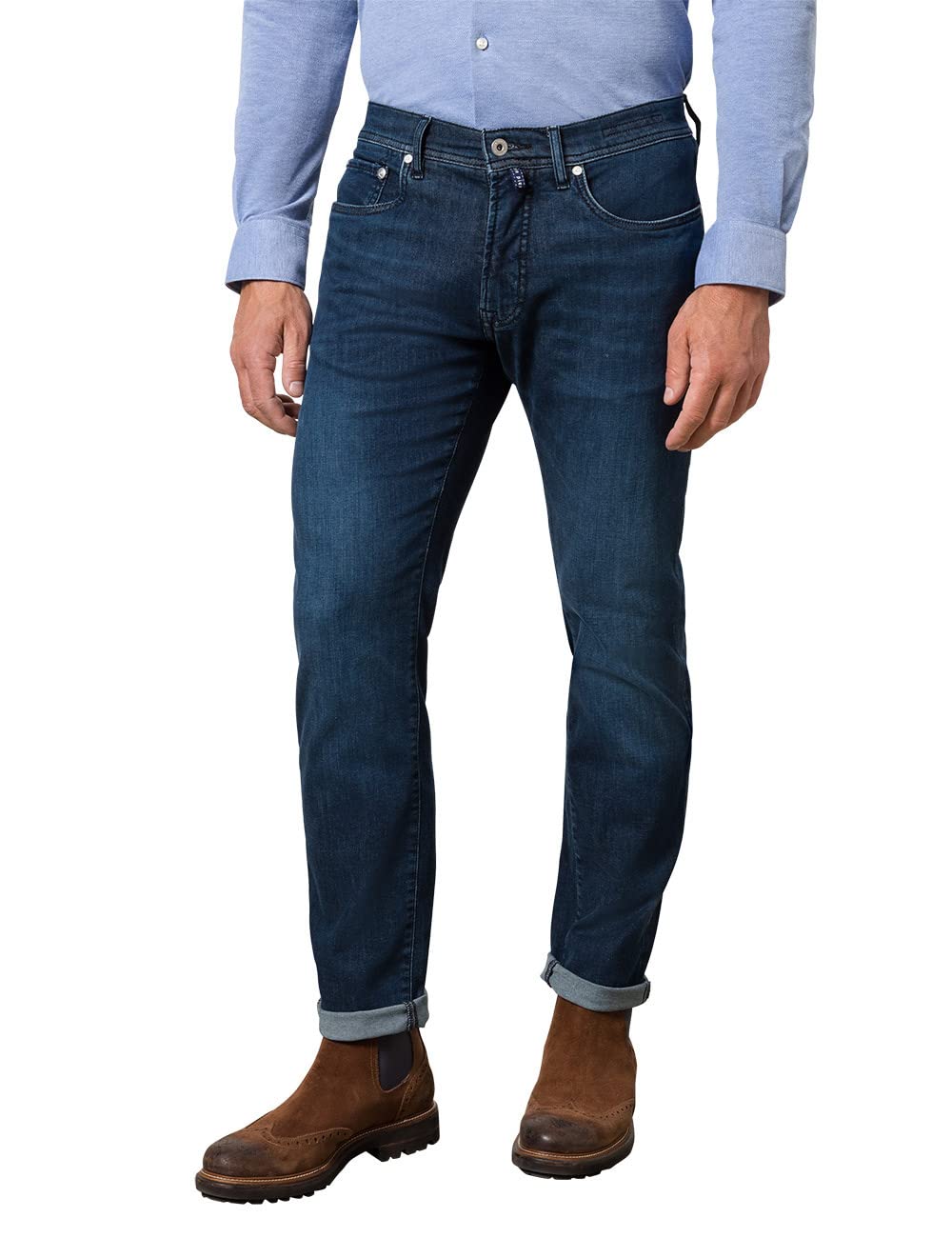 Pierre Cardin Herren Lyon Jeans 30W / 32L Used Blue, 30W / 32L Used Blue