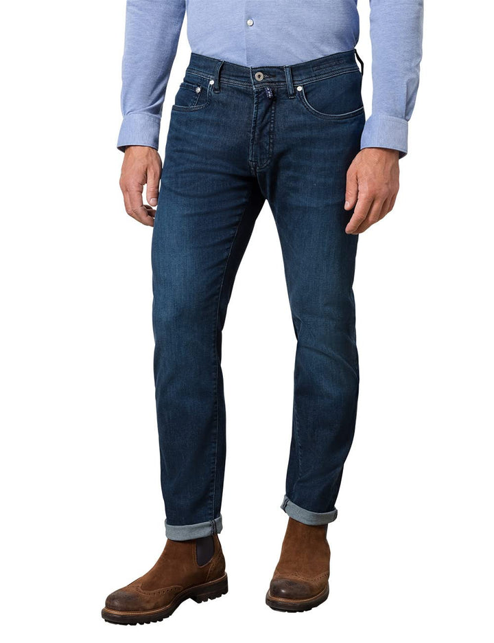 Pierre Cardin Herren Lyon Jeans 30W / 32L Used Blue, 30W / 32L Used Blue