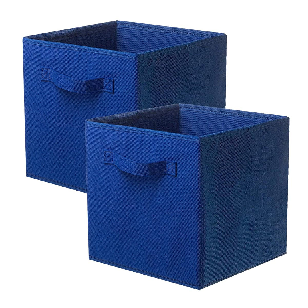 PowerKing Aufbewahrungsbox Organizer aus Stoff, 2-er faltbar Aufbewahrungswürfel Aufbewahrung Box in