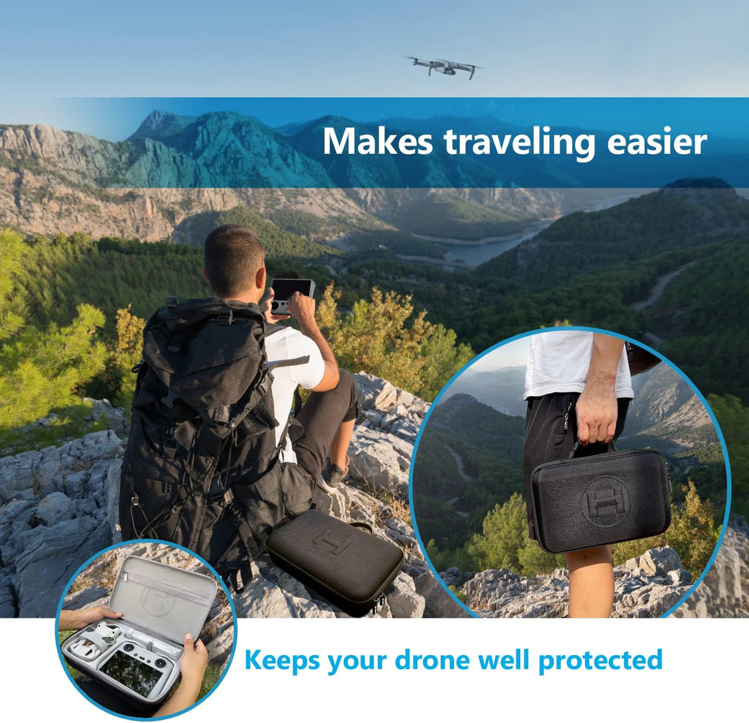 JSVER Tasche für DJI Mini 3 Pro/Mini 3, Tragetasche kompatibel mit DJI Mini 3 Pro Case für DJI Mini
