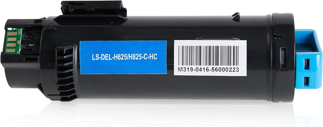 Logic-Seek 4 Toner kompatibel mit Dell H625 H825 CDW H820 Series S2825 CDN - Schwarz 3.000 Seiten, C