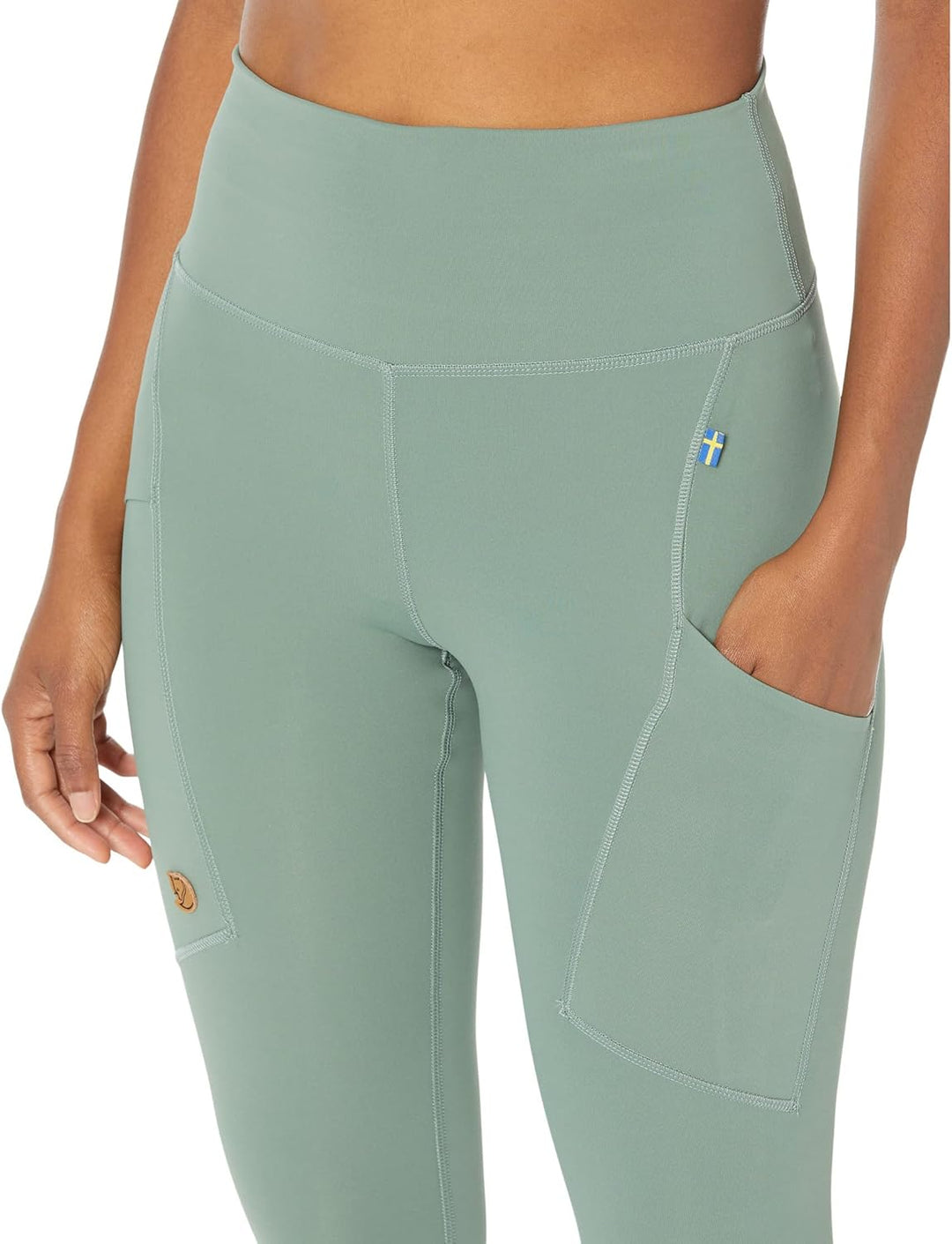 Fjällräven Damen Abisko Tights Leggings XXS Patina Green, XXS Patina Green