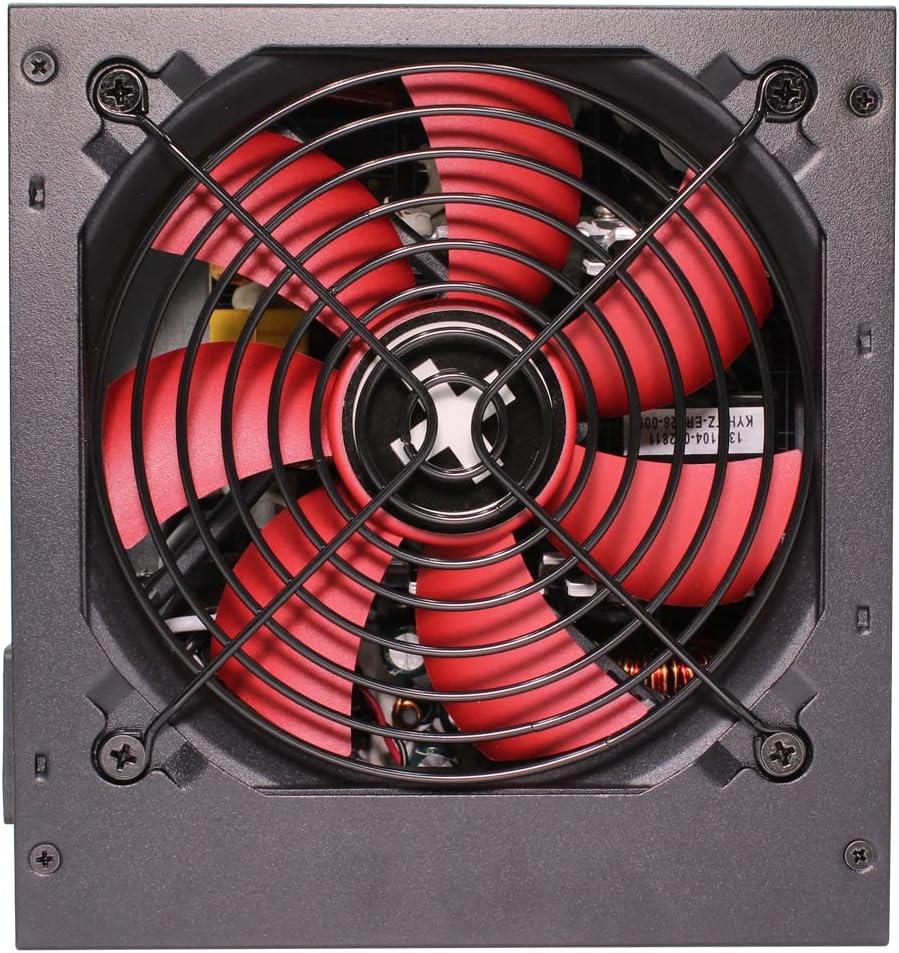 Xilence XP600R6 PC Netzteil, 600W Peak Power, ATX, rot/schwarz