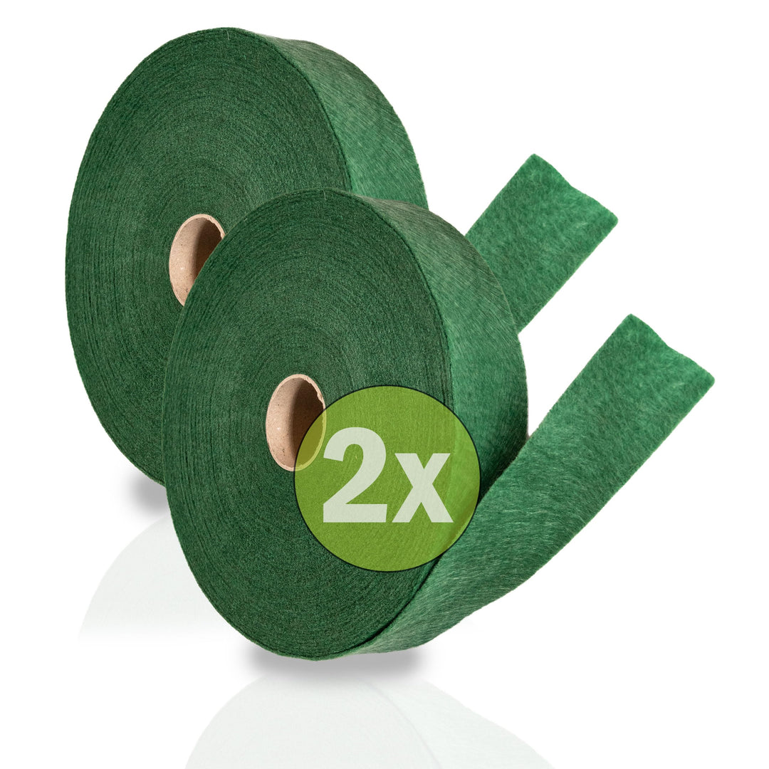 Gards® Baumanbinder 2er Set – Vliesband – Gartenschnur, 25 Meter, atmungsaktiv, luftdurchlässig, wit