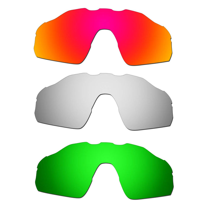 HKUCO verstärken Männer Ersatzgläser für Oakley Radar EV Pitch Rot/Titan/Emerald Grün Sunglasses