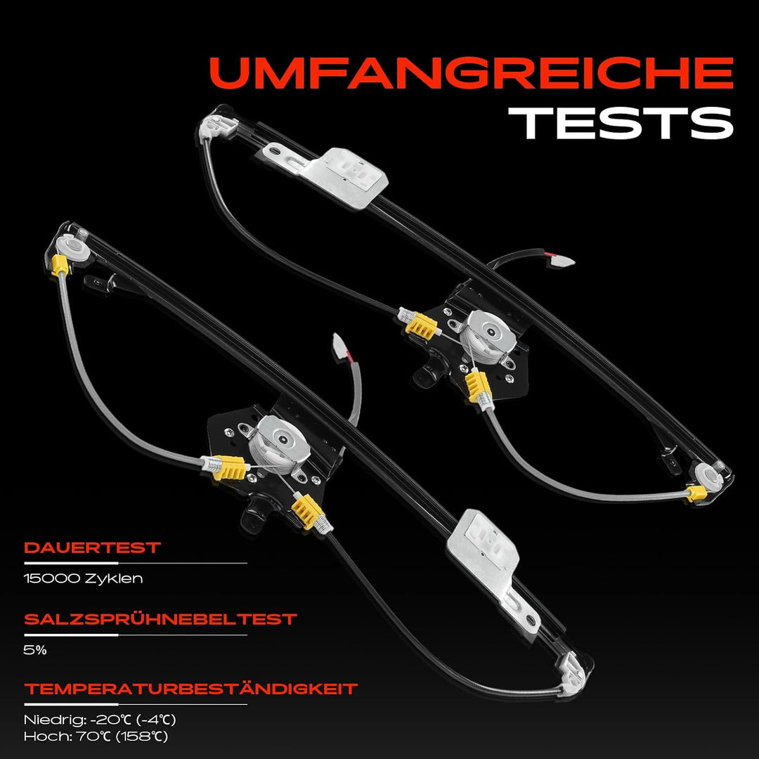 Frankberg 2x Fensterheber Elektrisch Mit Motor 2-Polig Vorne Links Rechts | A1687201246; Kompatibel