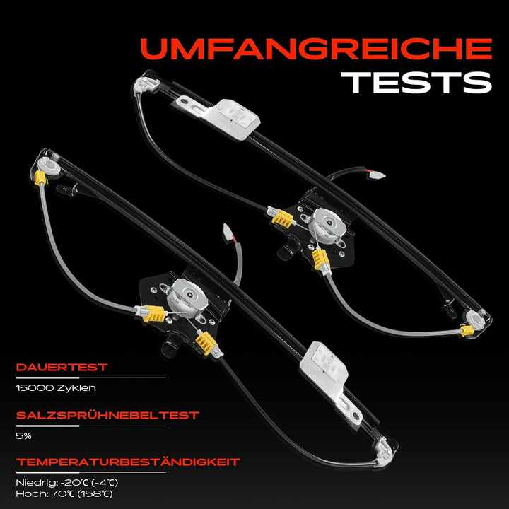 Frankberg 2x Fensterheber Elektrisch Mit Motor 2-Polig Vorne Links Rechts | A1687201246; Kompatibel