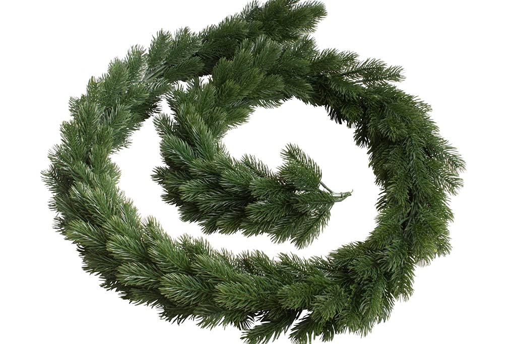 künstliche Tannengirlande / Weihnachtsgirlande Bavaria Kunststoff Spritzguss, rundgebunden