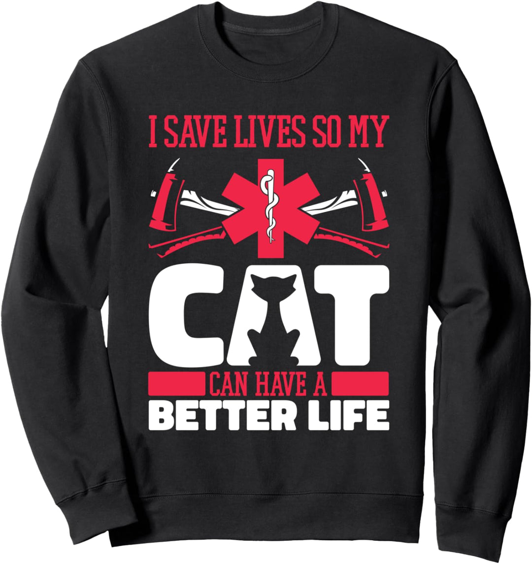 Rettungssanitäter Katze Sanitäter - Rettungsdienst Sweatshirt