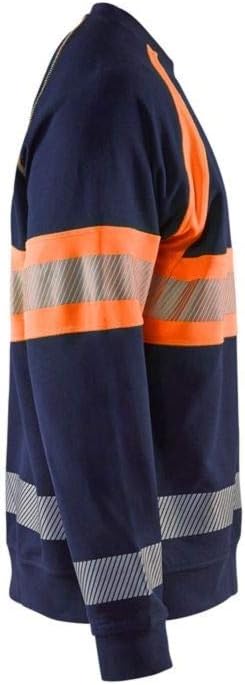 Blakläder Unisex Hi Vis Sweater Sweater High-Vis Grösse M in Marineblau/gelb L Marineblau/Orange, L