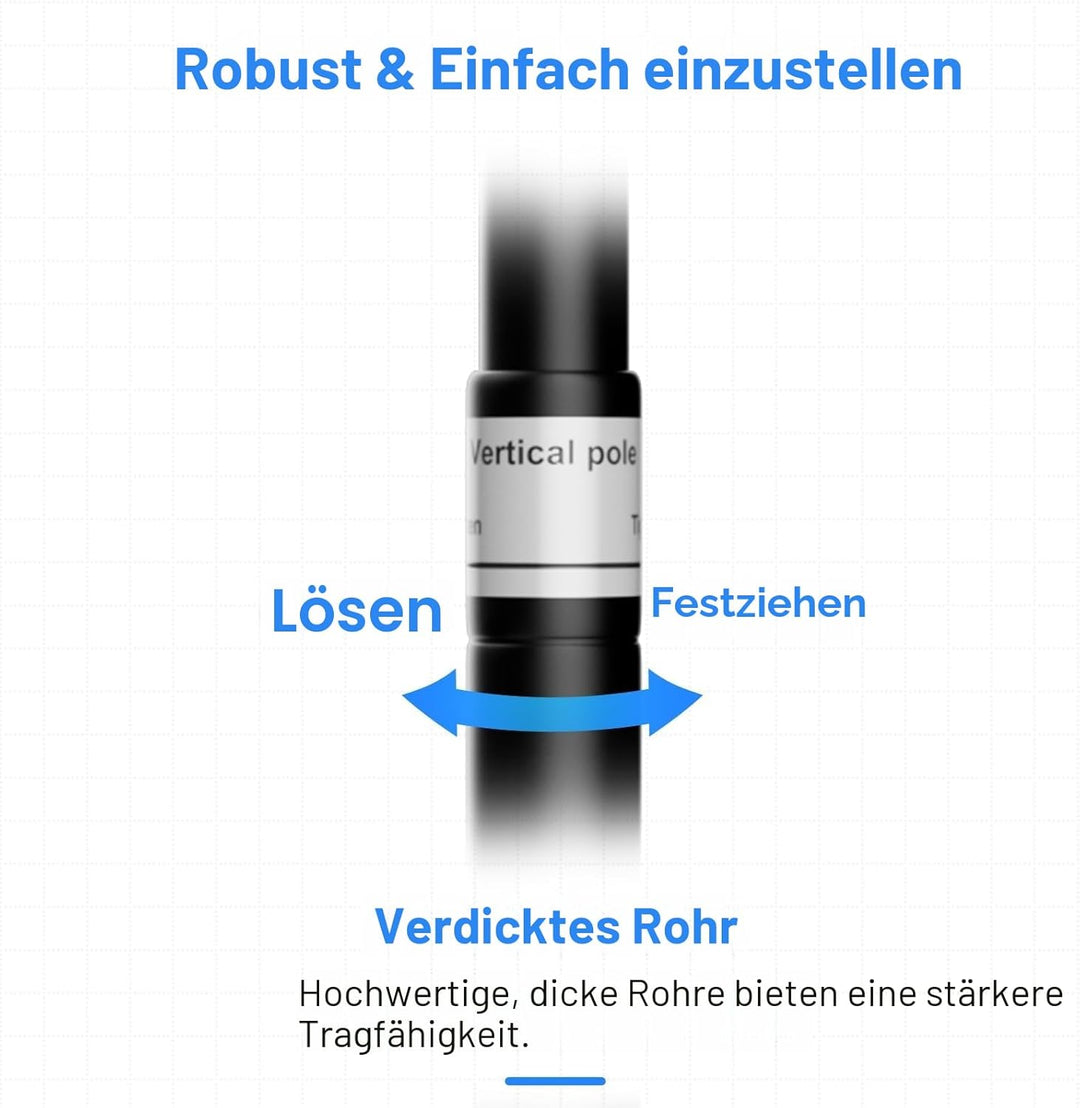 EMART Foto Hintergrund Ständer 3 x 3 m, Heavy Duty Fotohintergrund Ständer mit Metallstahlbasis, Ver