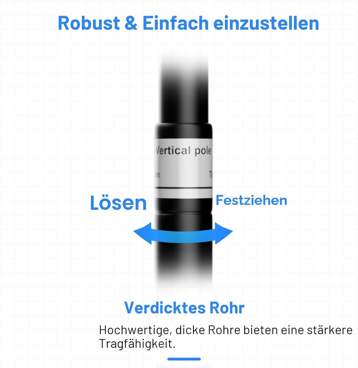 EMART Foto Hintergrund Ständer 3 x 3 m, Heavy Duty Fotohintergrund Ständer mit Metallstahlbasis, Ver