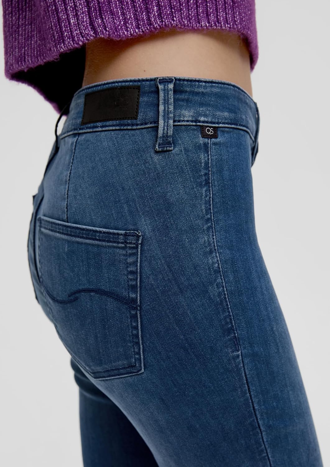 Q/S by s.Oliver Damen Jeans Hose, Sadie High Rise Skinny Leg 32W / 30L Blau, 32W / 30L Blau
