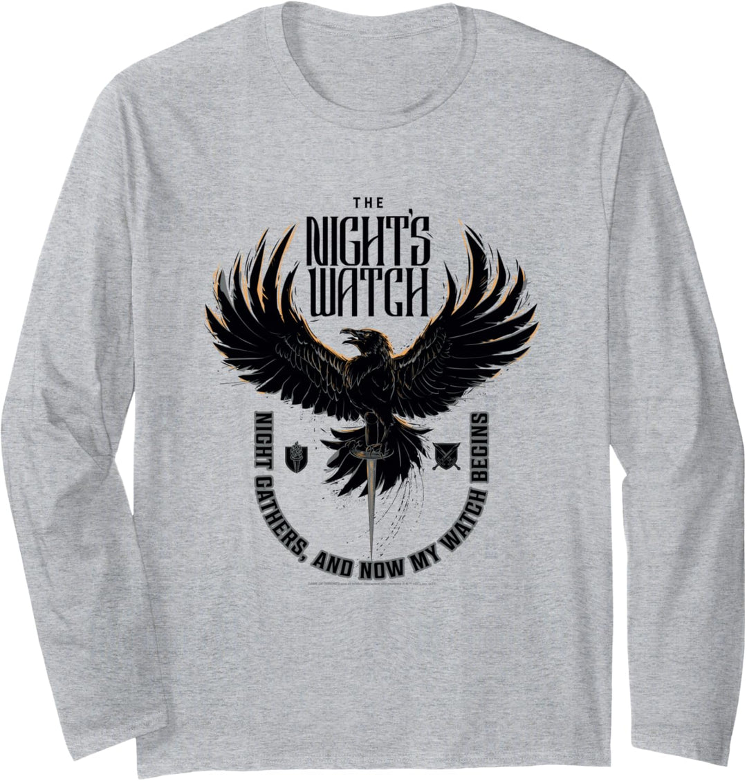 Game of Thrones The Night's Watch Crow Langarmshirt