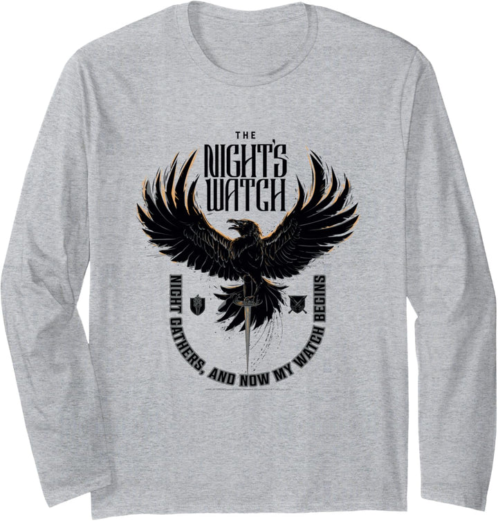 Game of Thrones The Night's Watch Crow Langarmshirt