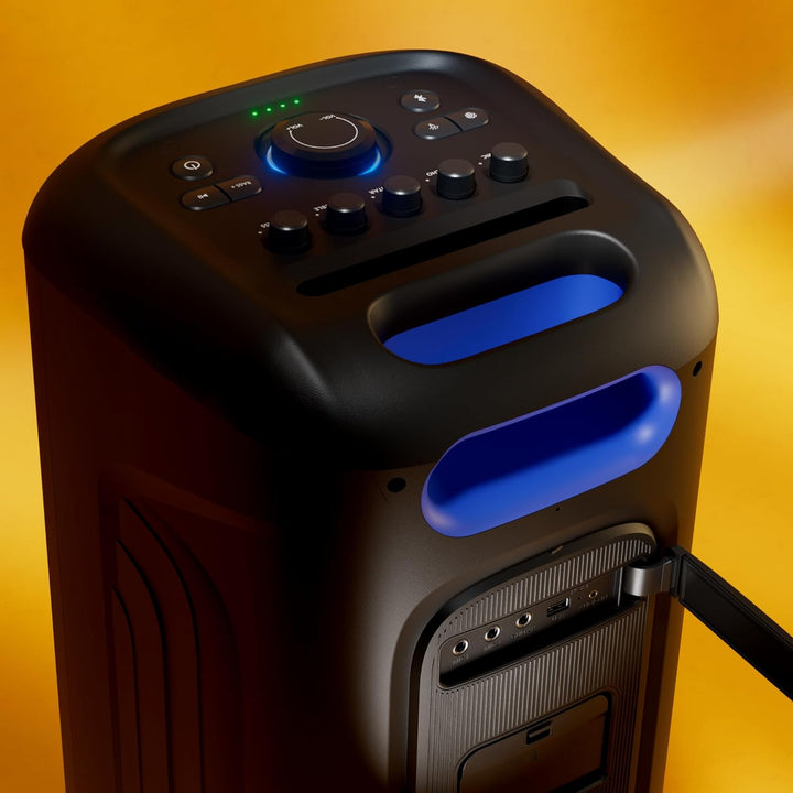 Philips TAX5000E Bluetooth-Party-Lautsprecher, 200 W Leistung, Bass+, Lichtshow, 14 Std. Akku, TWS,