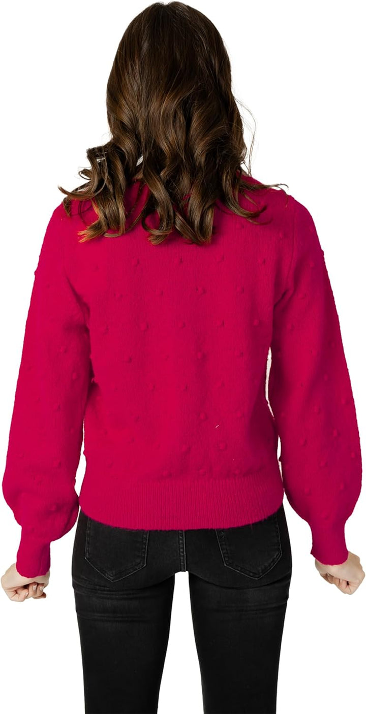 Vila Damen Vituli L/S Rev Knit Cardigan/Su/Pb Strickjacke M Rosa, M Rosa