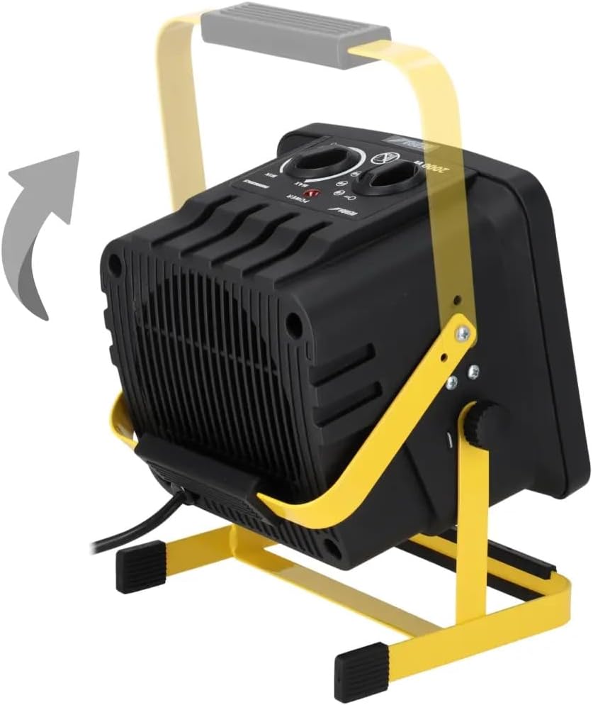 DEDRA Elektrische Heizung PTC 2,0 kW, quadratisch, mit Ständer Heizfläche 20 m², keramisches Heizele