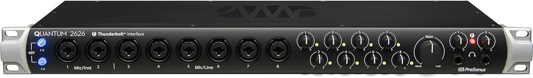 PreSonus Quantum 2626, 26x26, Thunderbolt 3, Geringe Latenz Audio-Interface mit Software-Bundle inkl