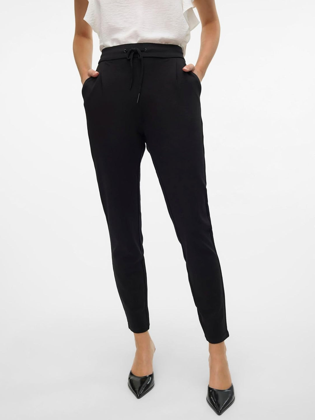 Vero Moda Female Hose VMEVA Mittlere Taille Hose L / 30L Black 1, L / 30L Black 1