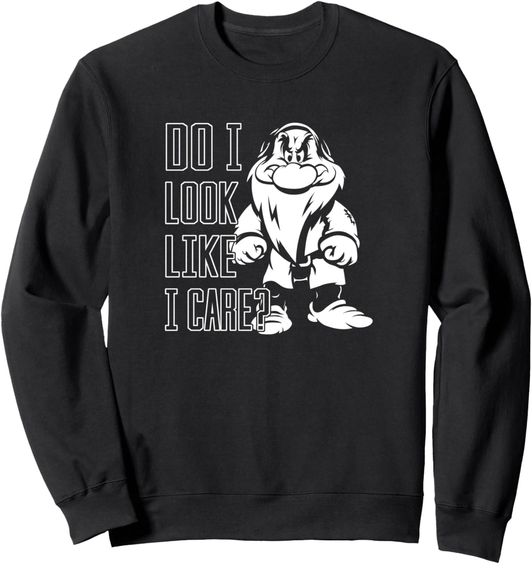 Disney Snow White Grumpy Do I Look Like I Care Sweatshirt