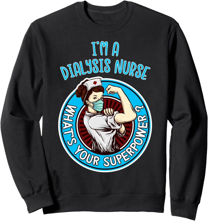 Dialyse Krankenschwester Shirt für Frauen Krankenpflege Sweatshirt