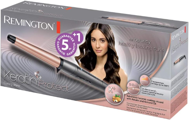 Remington Lockenstab [kegelförmig 19-28mm] Keratin Protect (hochwertige Keramikbeschichtung mit & Ma