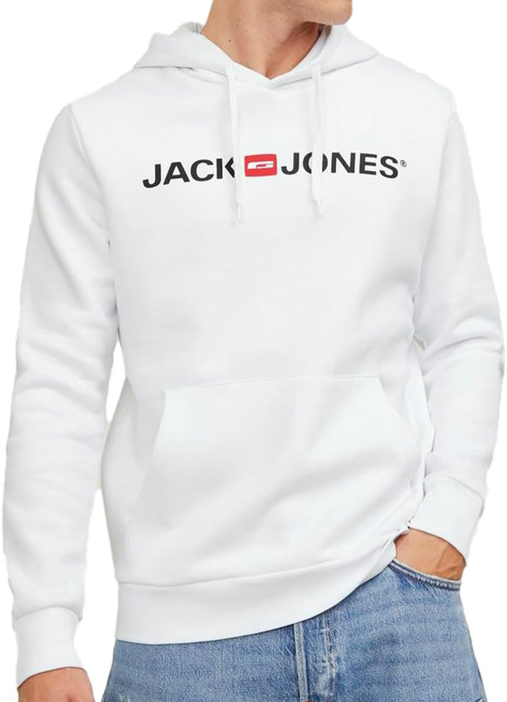 JACK & JONES Male Kapuzenpullover Logo Kapuzenpullover M Weiss (3251233), M Weiß (3251233)