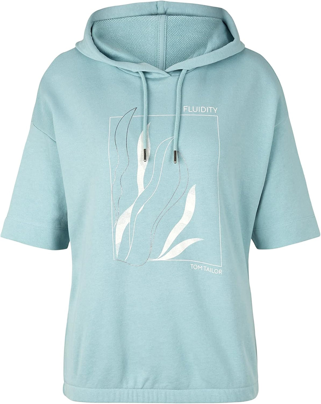 TOM TAILOR Damen Sweater mit Print XXS 30463 - Dusty Mint Blue, XXS 30463 - Dusty Mint Blue