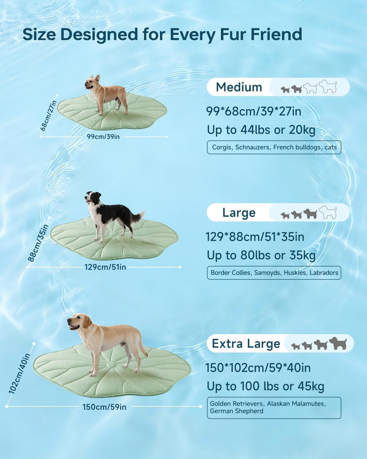BG-BABYGO Hundekühlmatte, Reversibel, Selbstkühlend, Arc-Chill Kühlpad für Kleine und Mittelgrosse H