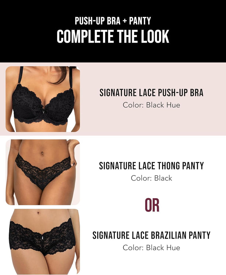 Smart & Sexy Damen Damen Signature Lace Push Up BH 2er Pack Push-Up-BH (2er Pack) 75D In The Buff/Wh