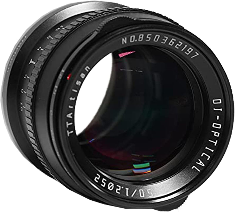 TTARTISAN 50mm F1.2 Objektiv APS-C MF für Fuji X Mount Kameras X-A1 X-A10 X-M1 X-M2 X-H1 X-T1 X-T10