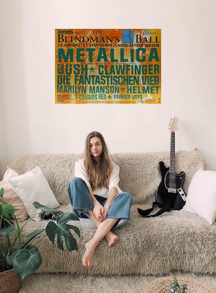 Metallica - Blindmans Ball, Stuttgart 1997 » Konzertplakat/Premium Poster | Live Konzert Veranstaltu