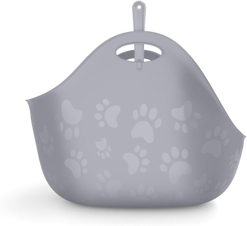 Litter Genie LitterBox Grey, Katzentoilette grau, Elegantes und praktisches Design, einfache Entleer