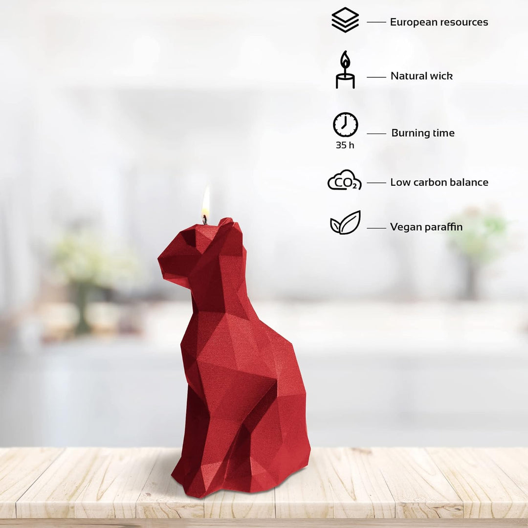 Candellana Handmade Cat Low-Poly Kerze Geschenk- Lustig - Dekorative Kerze - Home Décor - Geschenke