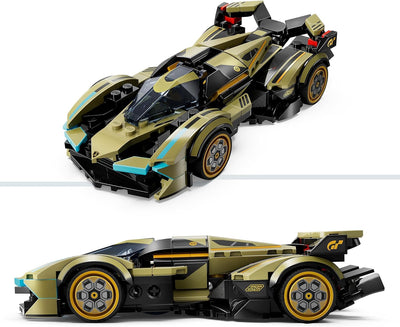 Lego Speed Champions Lamborghini Lambo V12 Vision GT Supersportwagen, Spielzeugauto mit baubarem Mod