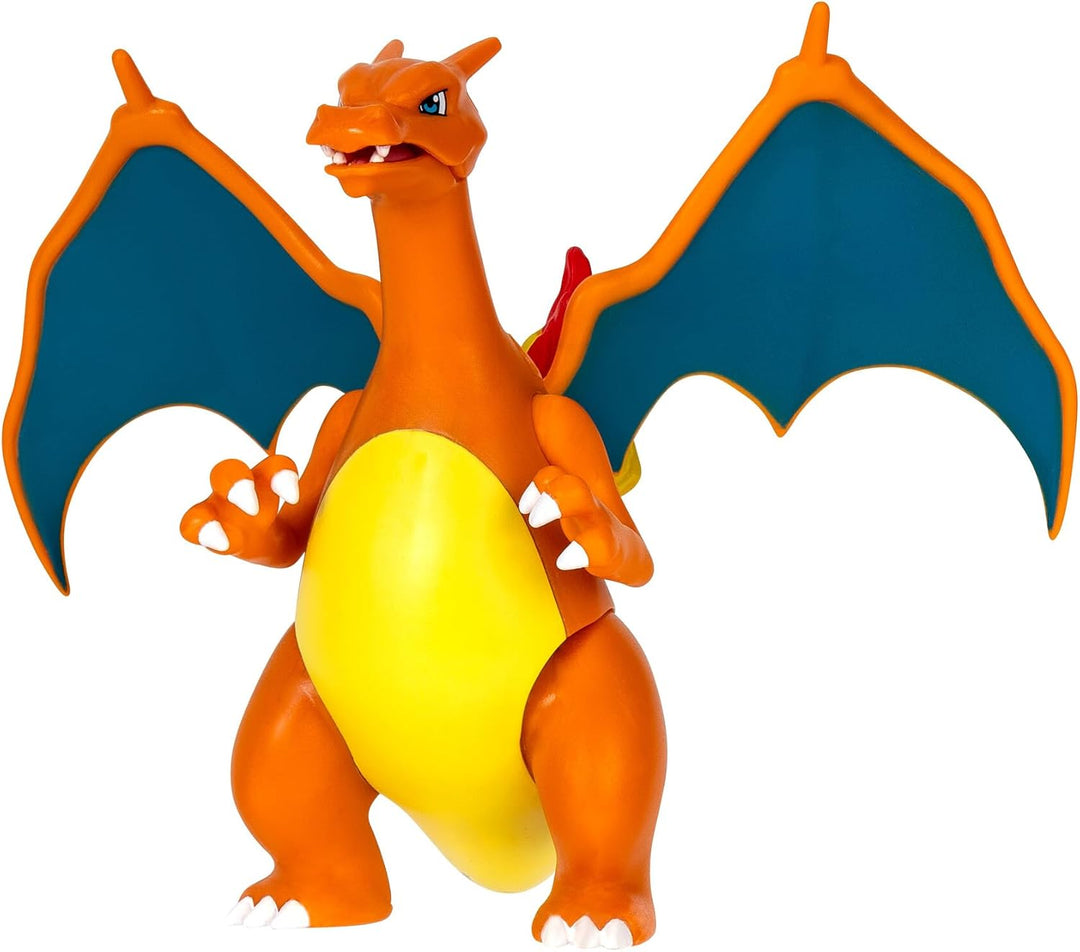 Pokémon PKW3459 - Battle Figure Pack - Glurak & Pikachu, beweglicher Glurak mit Pikachu