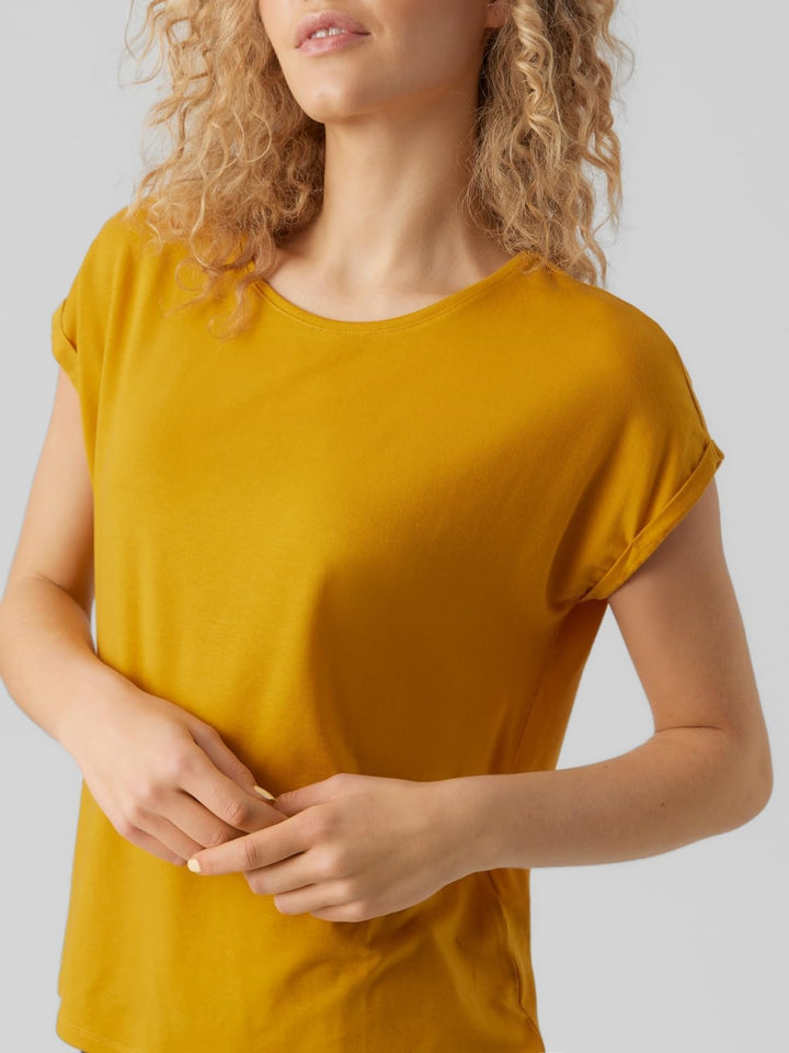 VERO MODA Damen Vmbianca Sl Tank Top Noos T-Shirt XS 3er Pack (Golden Yellow, Bright Rose, Moroccan
