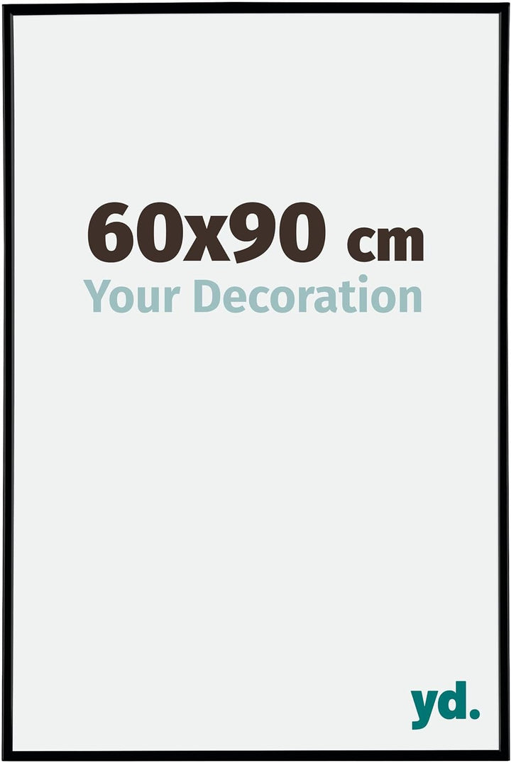 yd. Your Decoration - Bilderrahmen 60x90 cm - Bilderrahmen aus Kunststoff mit Acrylglas - Antireflex