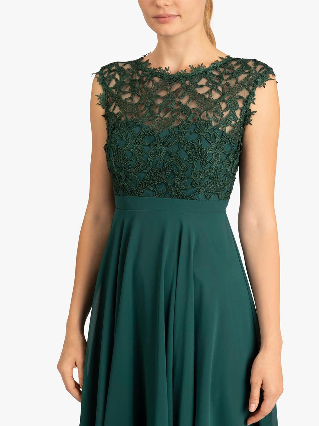 APART Fashion Damen Kleid Dress 34 Smaragd, 34 Smaragd