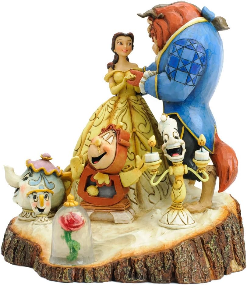 Enesco 4031487 Figur Disney Tradition Tale As Old As Time, Carved By Heart Beauty & The Beast Figur,