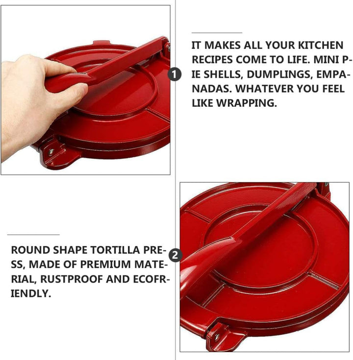 Housoutil Teigpresse Roti-Maker Tortilla-kochgerät 1925811492 Comal Für Tortillas Roti Maker Gusseis