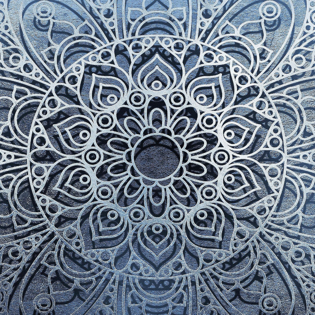 Runa Art - Bilder Mandala 200 x 100 cm 5 Teilig XXL Wanddekoration Design Blau Grau 101251b 200 x 10