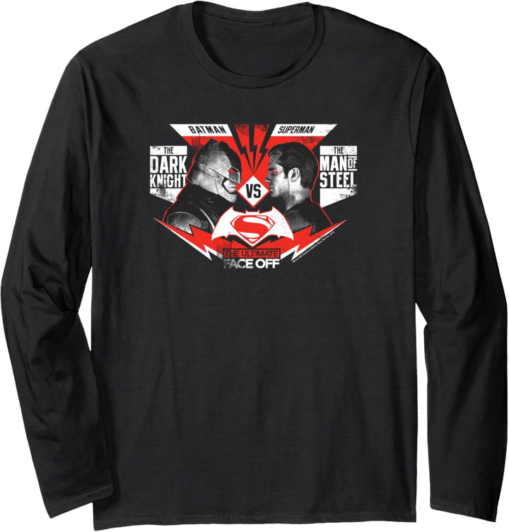 Batman v Superman Ultimate Face Off Langarmshirt