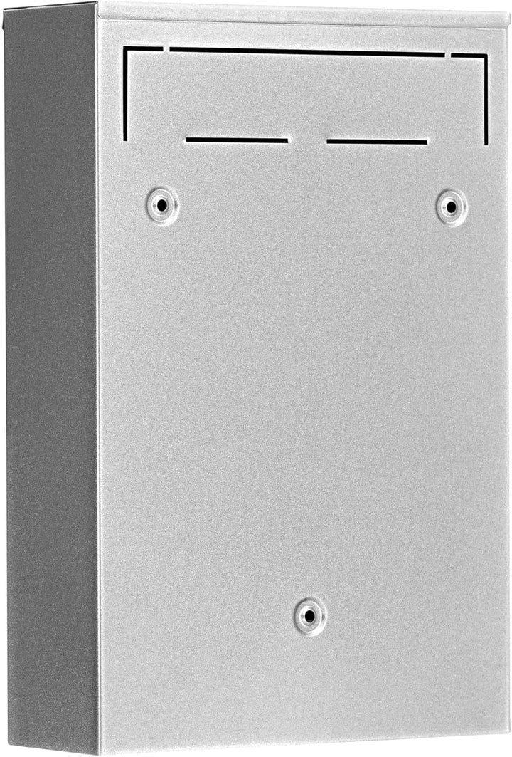 Burg-Wächter Anlagenbriefkasten, A5 Einwurf-Format, Verzinkter Stahl, Pocket 5871 Si, Silber, Silber